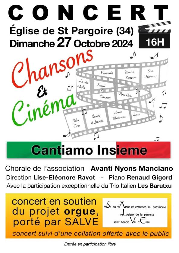 CONCERT CHANSONS ET CINÉMA (1/1)