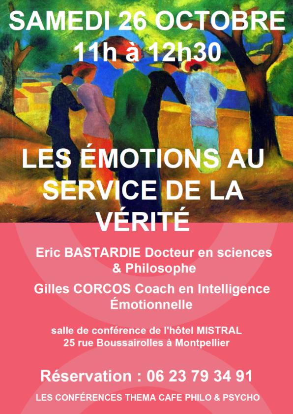 CONFÉRENCE LES ÉMOTIONS AU SERVICE DE LA VÉRITÉ