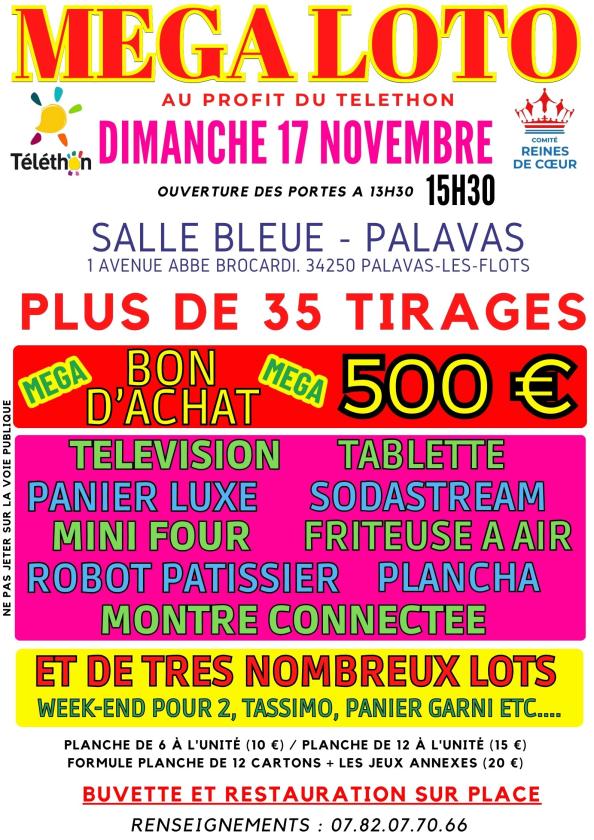 MEGA LOTO DU TELETHON + DE 30 TIRAGES