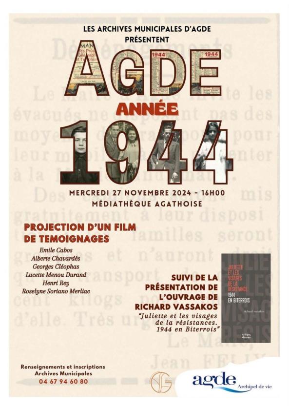 AGDE ANNÉE 1944