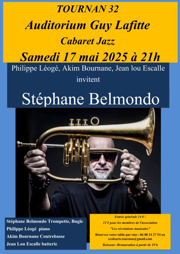 sortie à TOURNAN, Gers. STÉPHANE BELMONDO QUARTET Sortir à TOURNAN(Gers). TOURNAN.