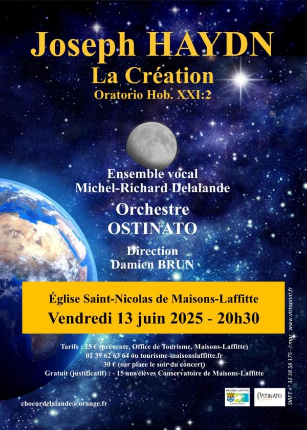 sortie à MAISONS LAFFITTE, Yvelines. CONCERT "LA CRÉATION" DE HAYDN Sortir à MAISONS LAFFITTE(Yvelines). MAISONS LAFFITTE.