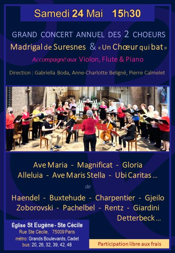 sortie à PARIS 09, Paris. CONCERT CHORALE, CHANTS DU MONDE ET CHANTS SACRÉS Sortir à PARIS 09(Paris). PARIS 09.