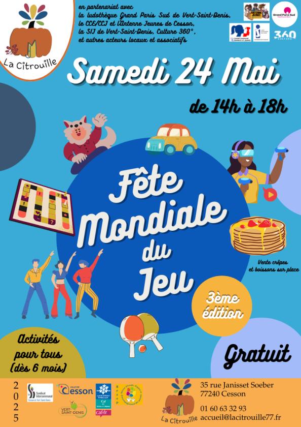 sortie à CESSON, Seine et Marne. FÊTE MONDIALE DU JEU Sortir à CESSON(Seine et Marne). CESSON.