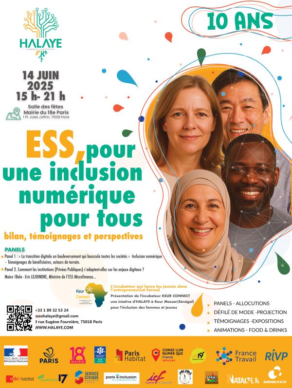 sortie à PARIS 18, Paris. ESS, POUR UNE INCLUSION NUMÉRIQUE POUR TOUS Sortir à PARIS 18(Paris). PARIS 18.