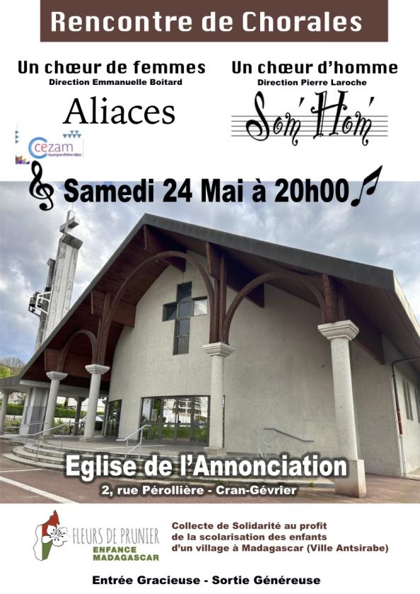 sortie à CRAN GEVRIER, Haute Savoie. RENCONTRE DE CHORALES Sortir à CRAN GEVRIER(Haute Savoie). CRAN GEVRIER.