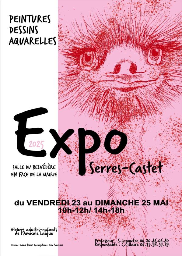sortie à SERRES CASTET, Pyrénées Atlantiques. EXPOSITION DE PEINTURE Sortir à SERRES CASTET(Pyrénées Atlantiques). SERRES CASTET.