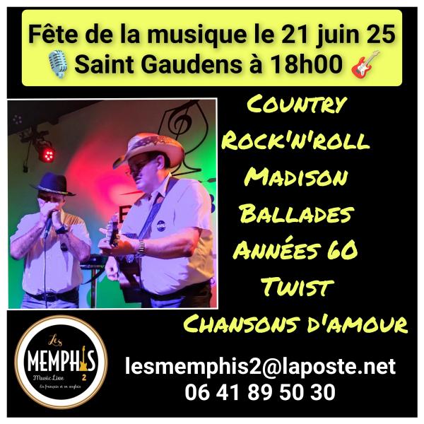 sortie à ST GAUDENS, Haute Garonne. LES MEMPHIS 2 DUO EN LIVE! Sortir à ST GAUDENS(Haute Garonne). ST GAUDENS.