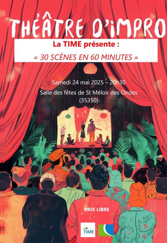 sortie à ST MELOIR DES ONDES, Ille et Vilaine. THÉÂTRE D'IMPROVISATION Sortir à ST MELOIR DES ONDES(Ille et Vilaine). ST MELOIR DES ONDES.
