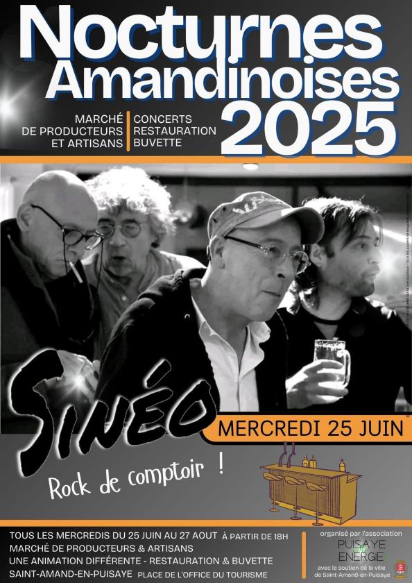 sortie à ST AMAND EN PUISAYE, Nièvre. NOCTURNES AMANDINOISES - GROUPE SINÉO Sortir à ST AMAND EN PUISAYE(Nièvre). ST AMAND EN PUISAYE.