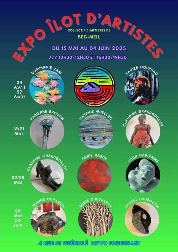 sortie à FOUESNANT, Finistère. TOUS LES JEUDIS À L'ÎLOT D'ARTISTES DE NOUVELLES Œ Sortir à FOUESNANT(Finistère). FOUESNANT.