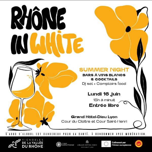 sortie à LYON, Rhône. RHÔNE IN WHITE – SUMMER PARTY Sortir à LYON(Rhône). LYON.