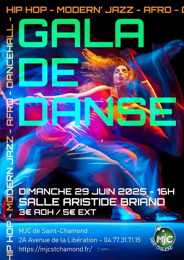 sortie à ST CHAMOND, Loire. GALA DE DANSE Sortir à ST CHAMOND(Loire). ST CHAMOND.