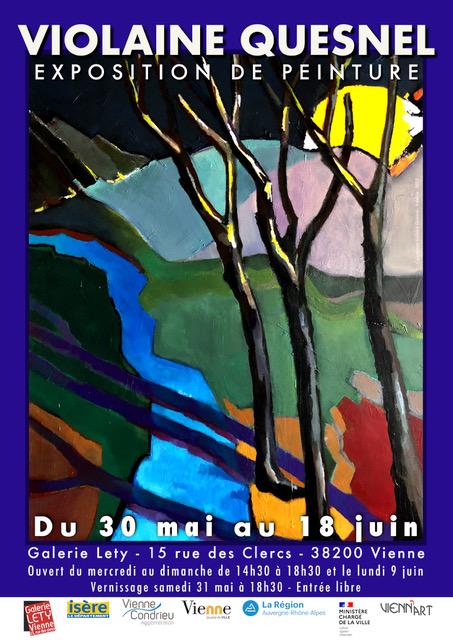 sortie à VIENNE, Isère. EXPOSITION VIOLAINE QUESNEL Sortir à VIENNE(Isère). VIENNE.