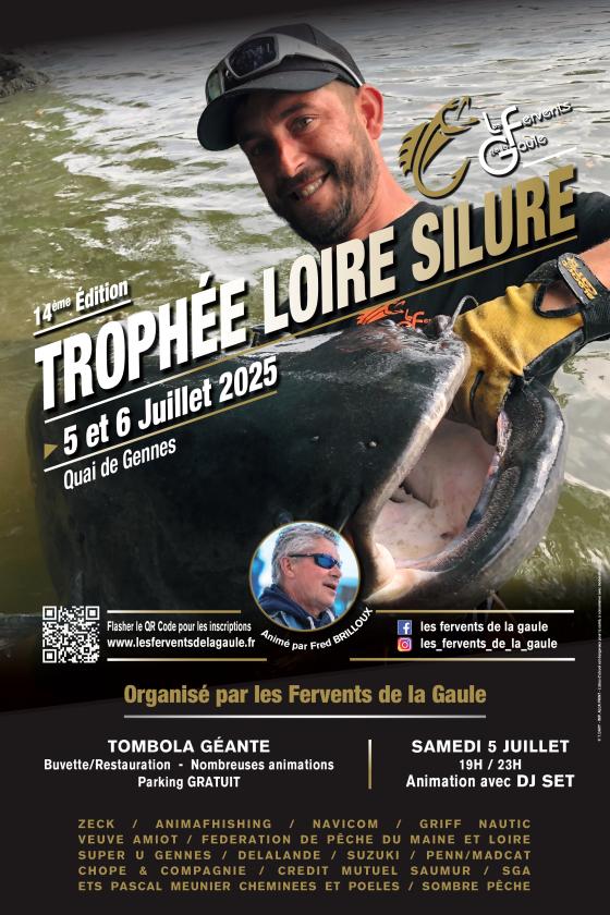 sortie à GENNES VAL DE LOIRE, Maine et Loire. TROPHÉE LOIRE SILURE 2025 Sortir à GENNES VAL DE LOIRE(Maine et Loire). GENNES VAL DE LOIRE.