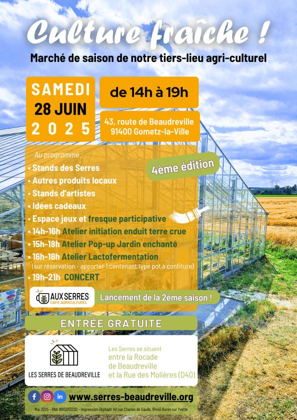 sortie à GOMETZ LA VILLE, Essonne. MARCHÉ CULTURE FRAÎCHE – 4ÈME ÉDITION ! Sortir à GOMETZ LA VILLE(Essonne). GOMETZ LA VILLE.