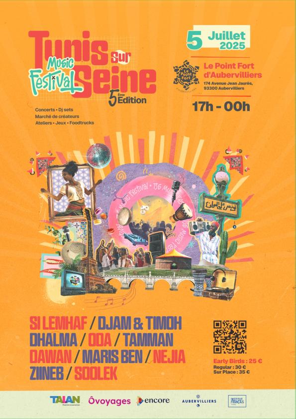 sortie à AUBERVILLIERS, Seine Saint Denis. TUNIS SUR SEINE MUSIC FESTIVAL : 5E ÉDITION Sortir à AUBERVILLIERS(Seine Saint Denis). AUBERVILLIERS.