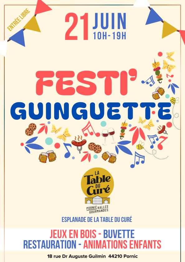 sortie à PORNIC, Loire Atlantique. FESTI'GUINGUETTE À LA TABLE DU CURÉ Sortir à PORNIC(Loire Atlantique). PORNIC.