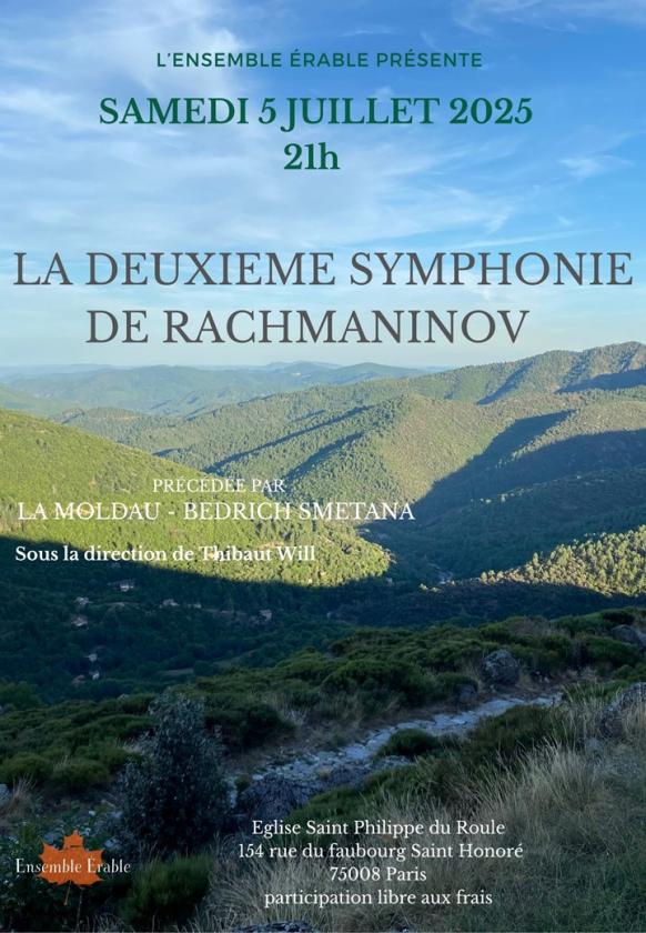 sortie à PARIS 08, Paris. RACHMANINOV - SYMPHONIE N°2 Sortir à PARIS 08(Paris). PARIS 08.