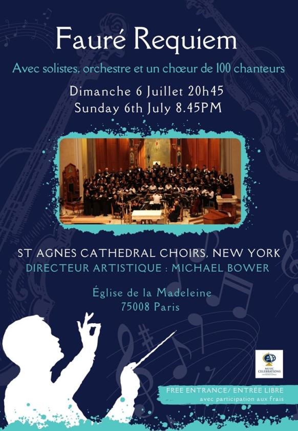 sortie à PARIS 08, Paris. REQUIEM DE FAURÉ : CONCERT GRATUIT Sortir à PARIS 08(Paris). PARIS 08.