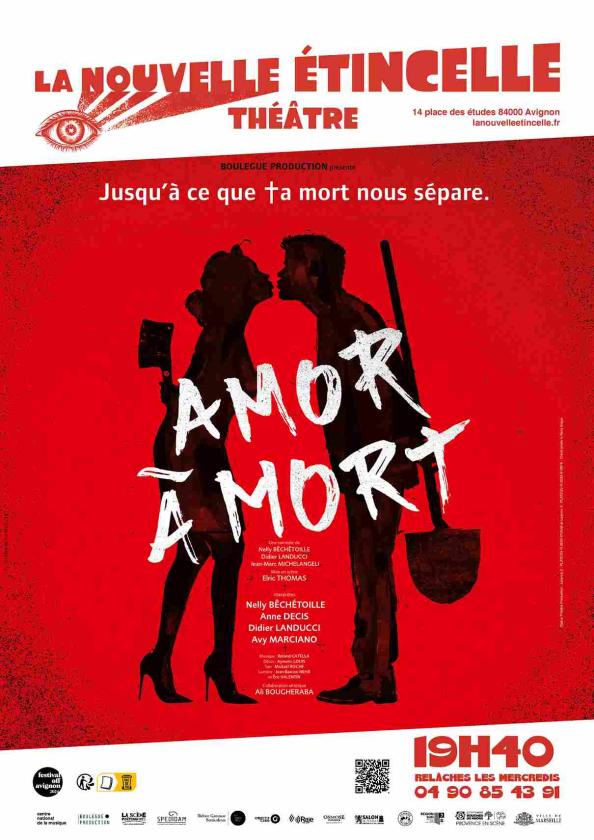 sortie à AVIGNON, Vaucluse. AMOR À MORT AU FESTIVAL OFF D'AVIGNON 2025 Sortir à AVIGNON(Vaucluse). AVIGNON.