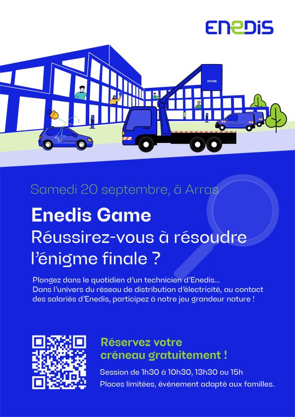 sortie à ARRAS, Pas de Calais. ENEDIS GAME : LE JEU GRANDEUR NATURE ! Sortir à ARRAS(Pas de Calais). ARRAS.