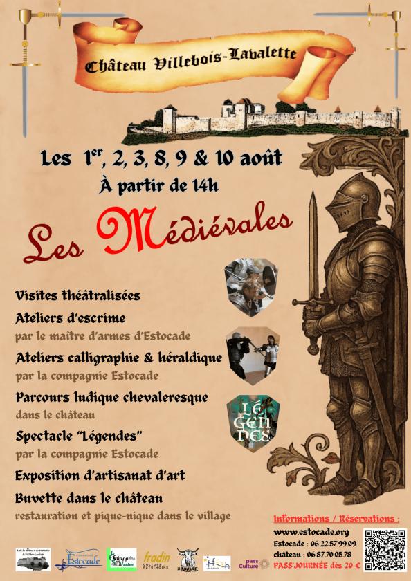 sortie à VILLEBOIS LAVALETTE, Charente. JOURNÉES MÉDIÉVALES ET SPECTACLE LÉGENDES Sortir à VILLEBOIS LAVALETTE(Charente). VILLEBOIS LAVALETTE.