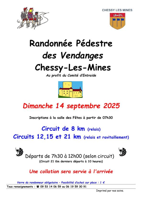 sortie à CHESSY, Rhône. RANDONNÉE PÉDESTRE DES VENDANGES Sortir à CHESSY(Rhône). CHESSY.