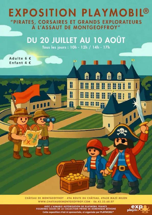 sortie à MAZE MILON, Maine et Loire. EXPOSITION PIRATES & EXPLORATEURS EN PLAYMOBIL Sortir à MAZE MILON(Maine et Loire). MAZE MILON.