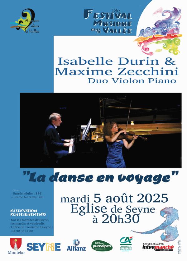 sortie à SEYNE LES ALPES, Alpes de Hte Provence. CONCERT PIANO ET VIOLON Sortir à SEYNE LES ALPES(Alpes de Hte Provence). SEYNE LES ALPES.