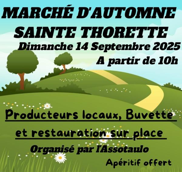 sortie à STE THORETTE, Cher. MARCHÉ D'AUTOMNE Sortir à STE THORETTE(Cher). STE THORETTE.