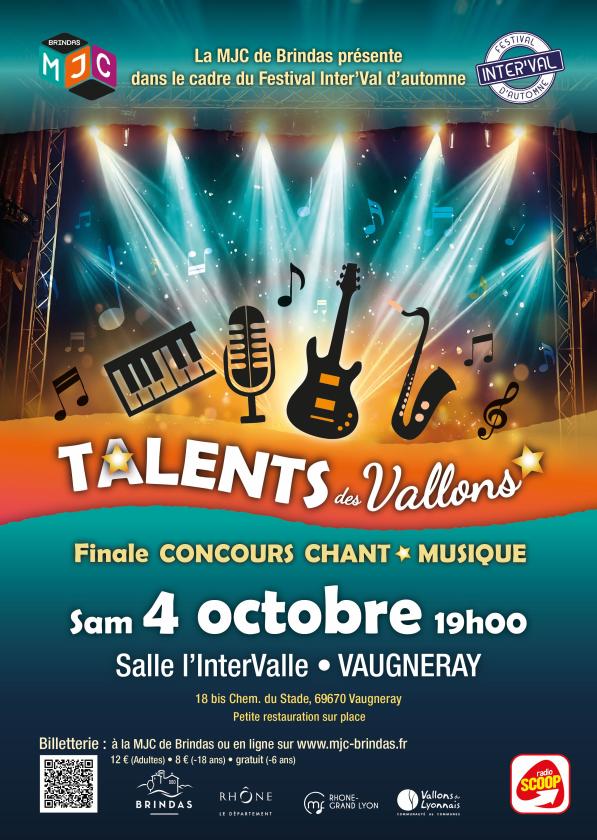 sortie à VAUGNERAY, Rhône. FINALE CONCOURS MUSICAL TALENTS DES VALLONS Sortir à VAUGNERAY(Rhône). VAUGNERAY.