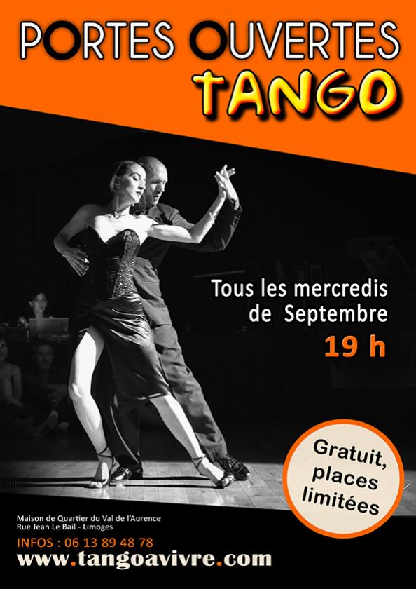 sortie à LIMOGES, Haute Vienne. PORTES OUVERTES TANGO Sortir à LIMOGES(Haute Vienne). LIMOGES.