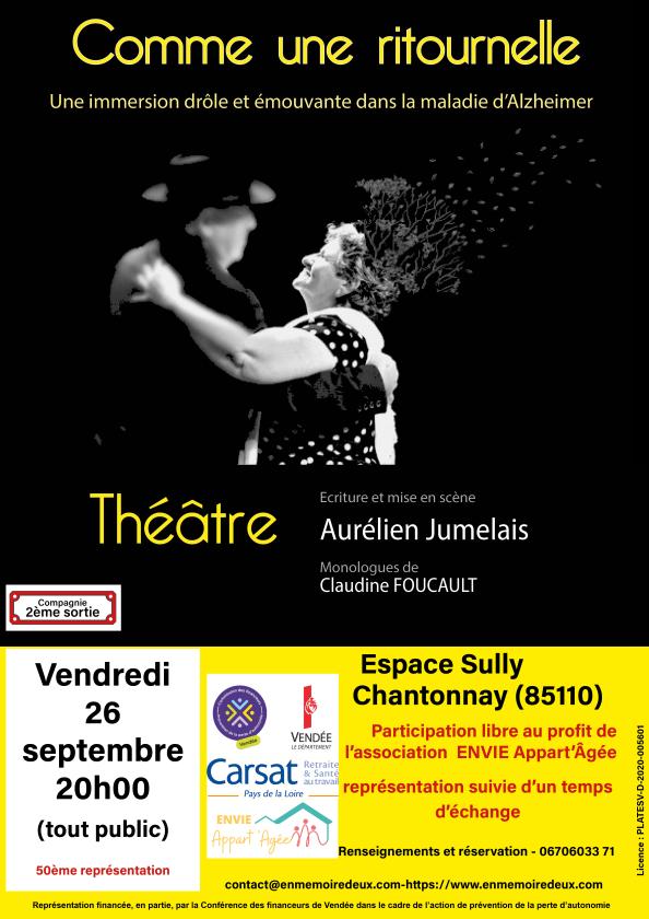 sortie à CHANTONNAY, Vendée. COMME UNE RITOURNELLE Sortir à CHANTONNAY(Vendée). CHANTONNAY.