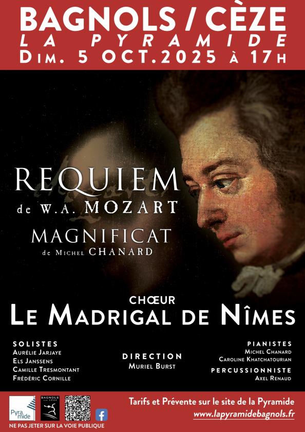 sortie à BAGNOLS SUR CEZE, Gard. REQUIEM DE MOZART Sortir à BAGNOLS SUR CEZE(Gard). BAGNOLS SUR CEZE.
