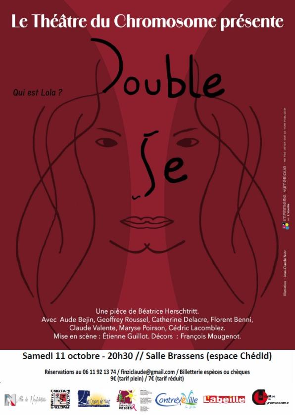 sortie à CONTREXEVILLE, Vosges. "DOUBLE JE" - PIÈCE DE THÉÂTRE Sortir à CONTREXEVILLE(Vosges). CONTREXEVILLE.