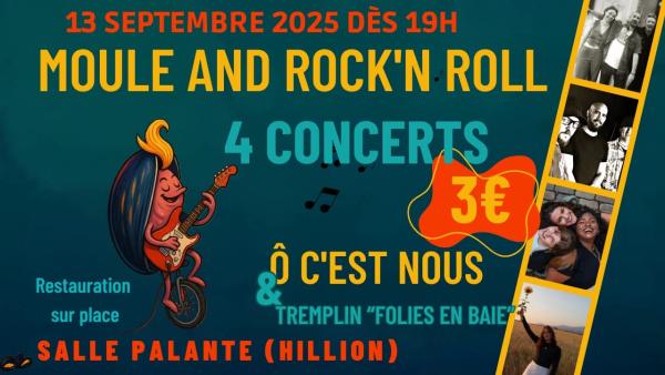 sortie à HILLION, Côtes d'Armor. MOULE & ROCK'N ROLL Sortir à HILLION(Côtes d'Armor). HILLION.
