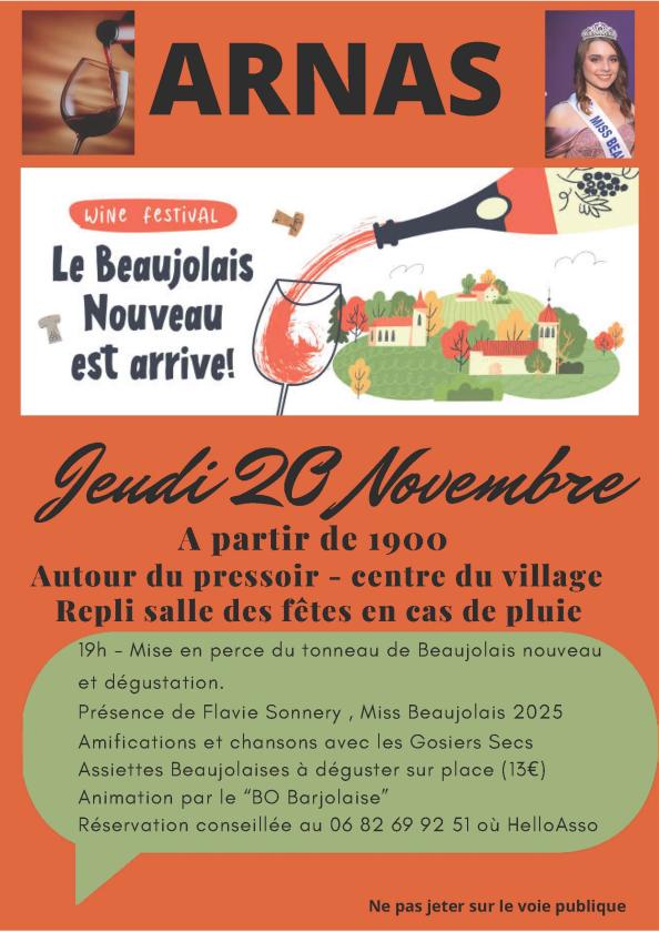 Sortir à ARNAS(Rhône). ARNAS.