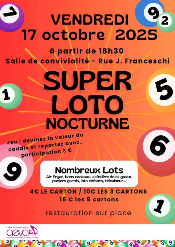 sortie à ALFORTVILLE, Val de Marne. SUPER LOTO Sortir à ALFORTVILLE(Val de Marne). ALFORTVILLE.