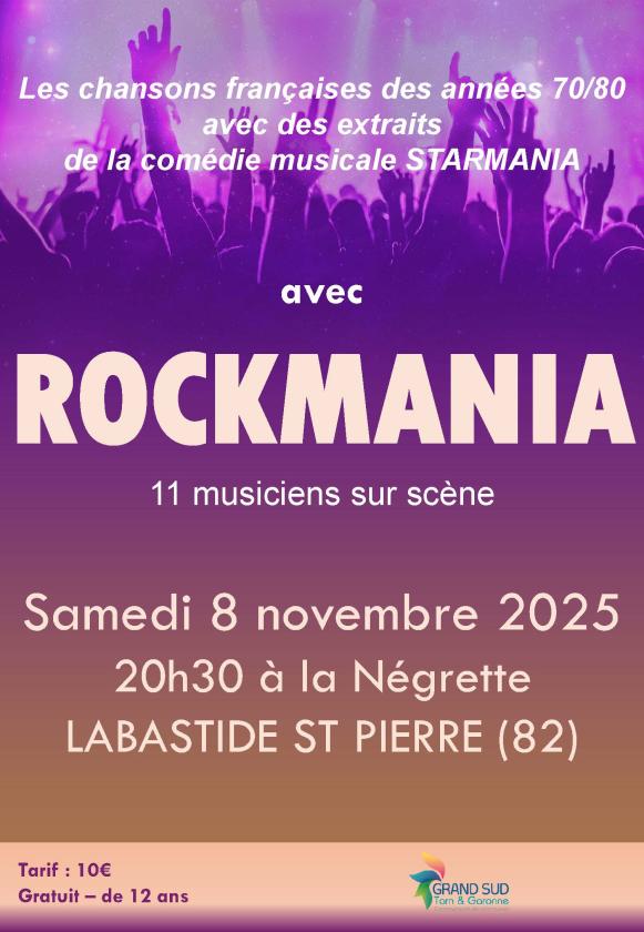 sortie à LABASTIDE ST PIERRE, Tarn et Garonne. CONCERT HOMMAGE À LA VARIÉTÉ FRANÇAISE Sortir à LABASTIDE ST PIERRE(Tarn et Garonne). LABASTIDE ST PIERRE.