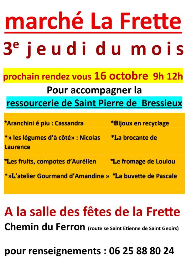 sortie à LA FRETTE, Isère. MARCHÉ Sortir à LA FRETTE(Isère). LA FRETTE.