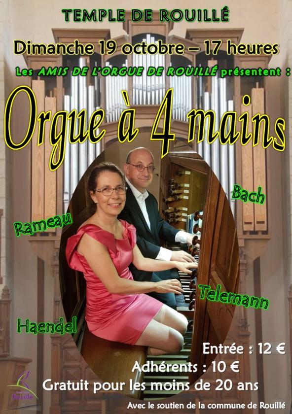 sortie à ROUILLE, Vienne. ORGUE À 4 MAINS Sortir à ROUILLE(Vienne). ROUILLE.