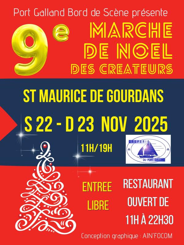sortie à ST MAURICE DE GOURDANS, Ain. 9E MARCHÉ DE NOËL DES CRÉATEURS Sortir à ST MAURICE DE GOURDANS(Ain). ST MAURICE DE GOURDANS.