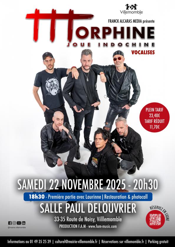 sortie à VILLEMOMBLE, Seine Saint Denis. CONCERT TRIBUTE TO INDOCHINE Sortir à VILLEMOMBLE(Seine Saint Denis). VILLEMOMBLE.
