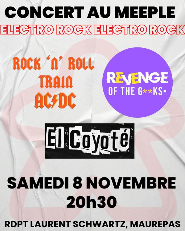 sortie à MAUREPAS, Yvelines. CONCERT ELECTRO ROCK AU MEEPLE Sortir à MAUREPAS(Yvelines). MAUREPAS.