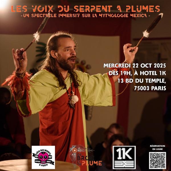 sortie à PARIS 03, Paris. LES VOIX DU SERPENT À PLUMES Sortir à PARIS 03(Paris). PARIS 03.