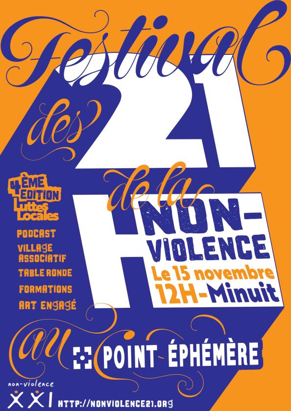 sortie à PARIS, Paris. FESTIVAL DES 21HEURES DE LA NON-VIOLENCE 2025 Sortir à PARIS(Paris). PARIS.