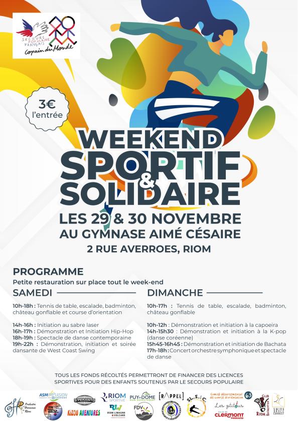 sortie à RIOM, Puy de Dôme. WEEK-END SPORTIF ET SOLIDAIRE Sortir à RIOM(Puy de Dôme). RIOM.