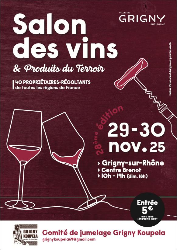 sortie à GRIGNY, Rhône. SALON DES VINS ET PRODUITS DU TERROIR Sortir à GRIGNY(Rhône). GRIGNY.
