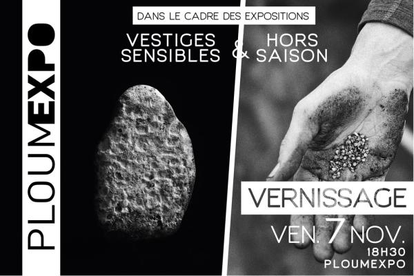 sortie à PLOUMAGOAR, Côtes d'Armor. VERNISSAGE DES EXPOSITIONS VESTIGES SENSIBLES ET H Sortir à PLOUMAGOAR(Côtes d'Armor). PLOUMAGOAR.